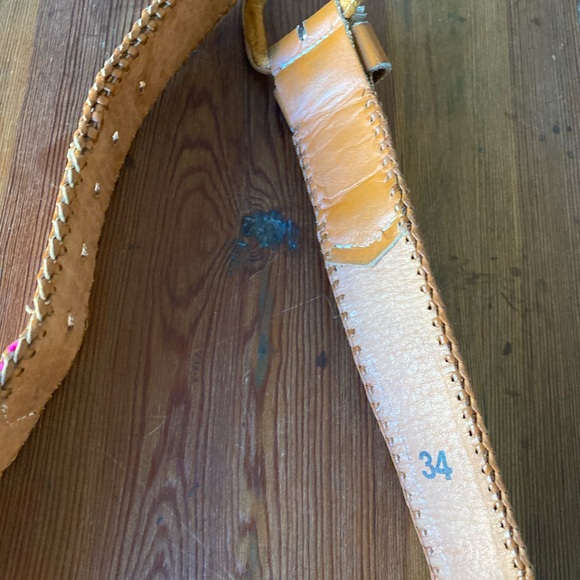 Free People Guatemalan stitched multicolored belt - Picture 4 of 8